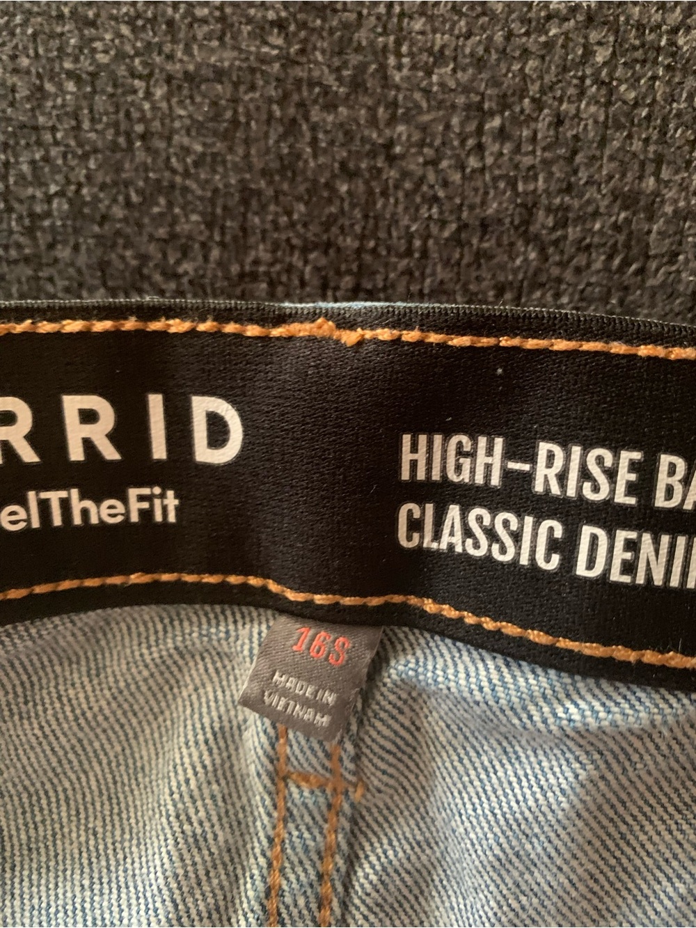 Torrid Feel the Fit Light Blue Classic Hi Rise Baggy Jeans with 16S